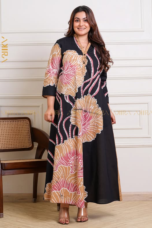 Flora Crown Batik Dress