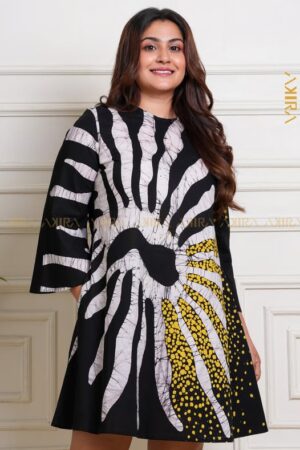 Voilet Dust Batik Designer Dress