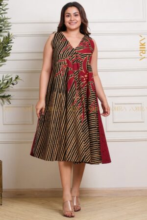 Opal mist batik designer dress