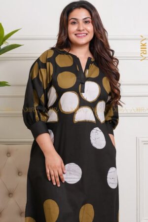 Mix Of Dot Batik Designer Dress