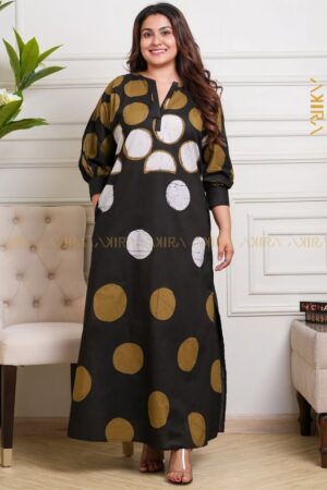 Mix Of Dot Batik Designer Dress