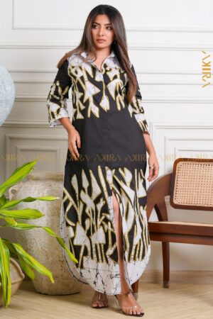 Tropika Veil Batik Designer Dress