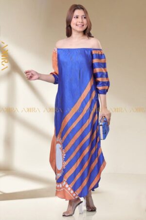 Silk Elegance Designer Dress