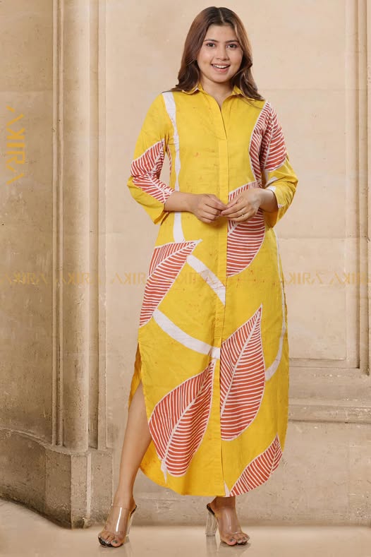 Daelan Leaves Batik Dress
