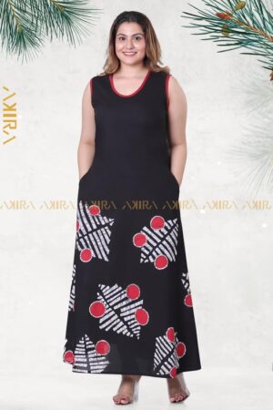 Carnation View Batik Dress