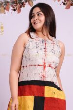 Vermillion Batik Designer Dress