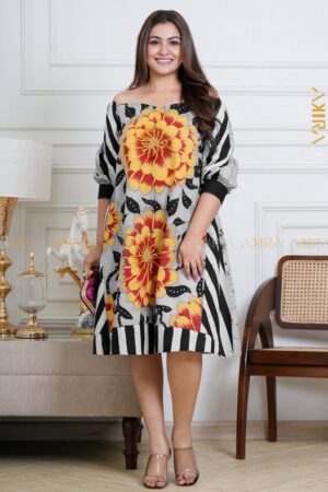 Phantom Lotus Batik Dress