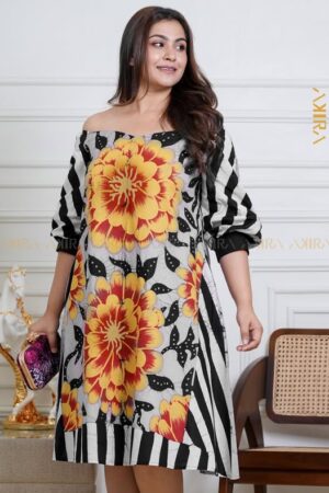 Phantom Lotus Batik Dress