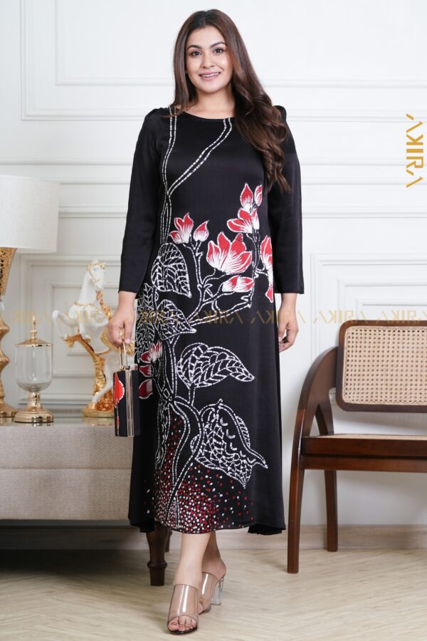 Misty Rose Silk Party Dress