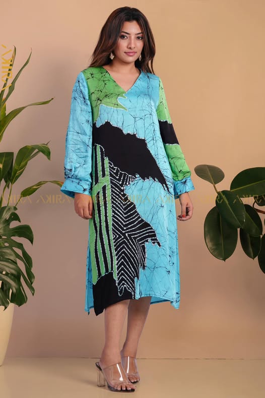 Nightbloom Silk Designer Dress