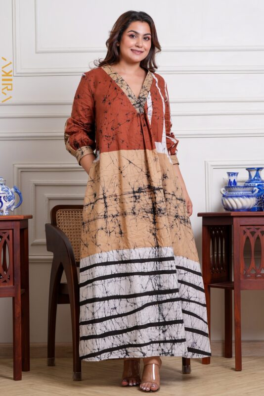 Magnolia Mist Batik Dress