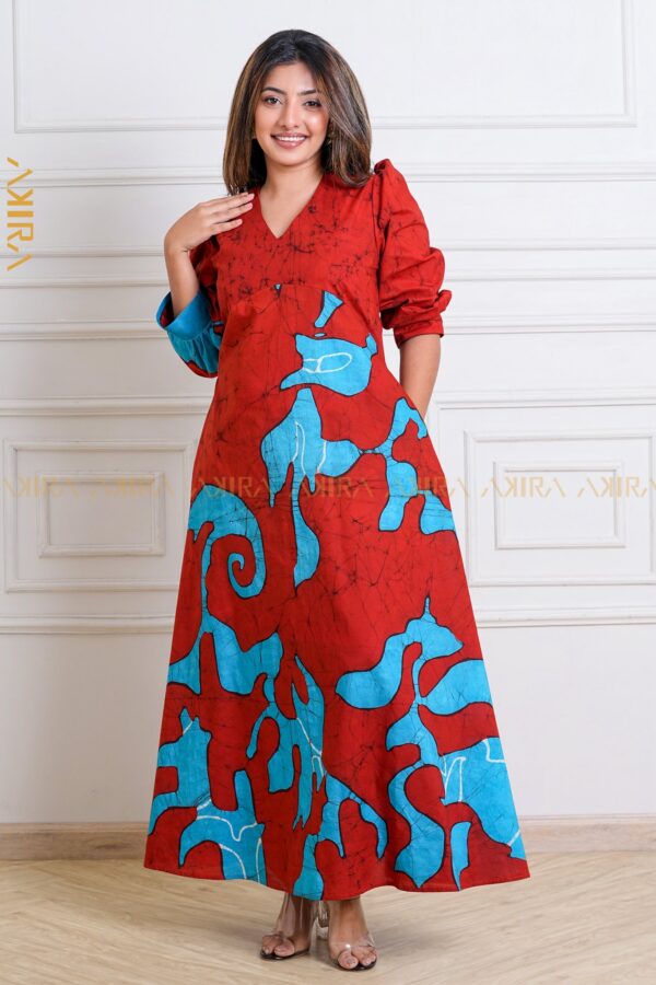 Helena Designer Batik Dress