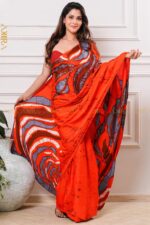 Silken Symphony Batik Saree