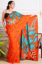 Silken Symphony Batik Saree