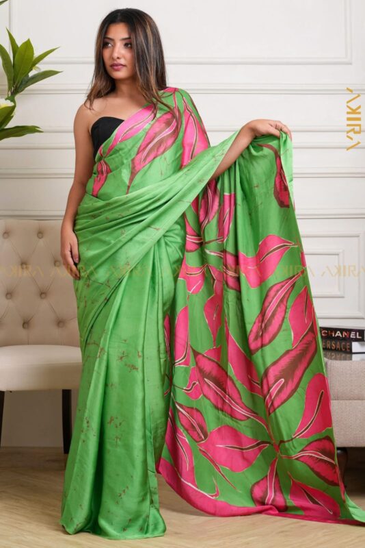 Silken Symphony Batik Saree