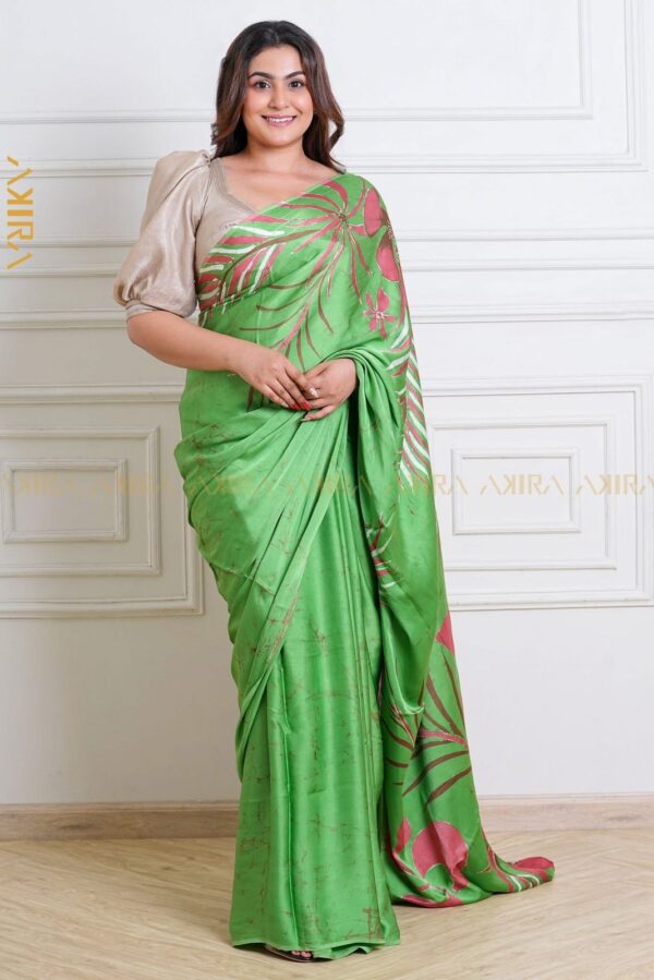 Silken Symphony Batik Saree