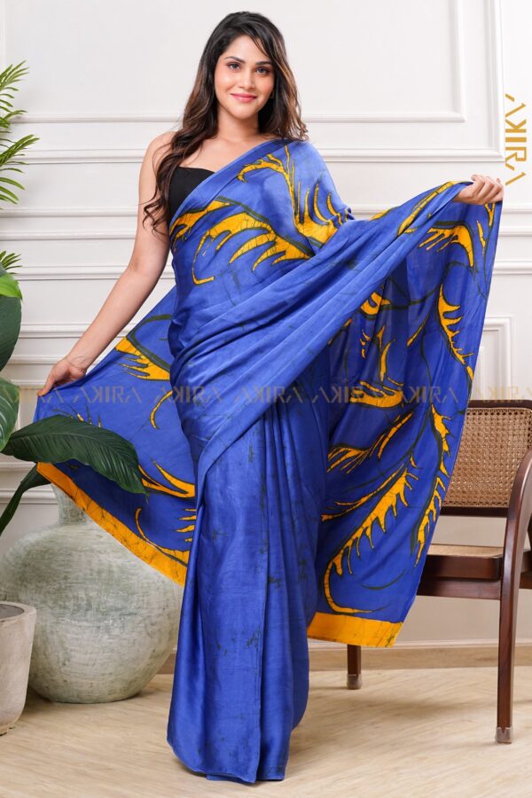 Silken Symphony Batik Saree