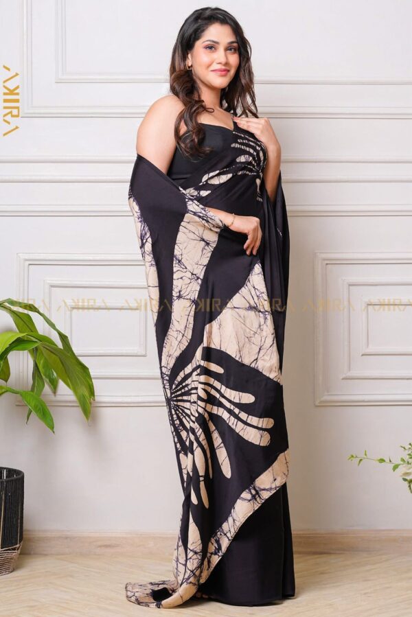 Silken Symphony Batik Saree