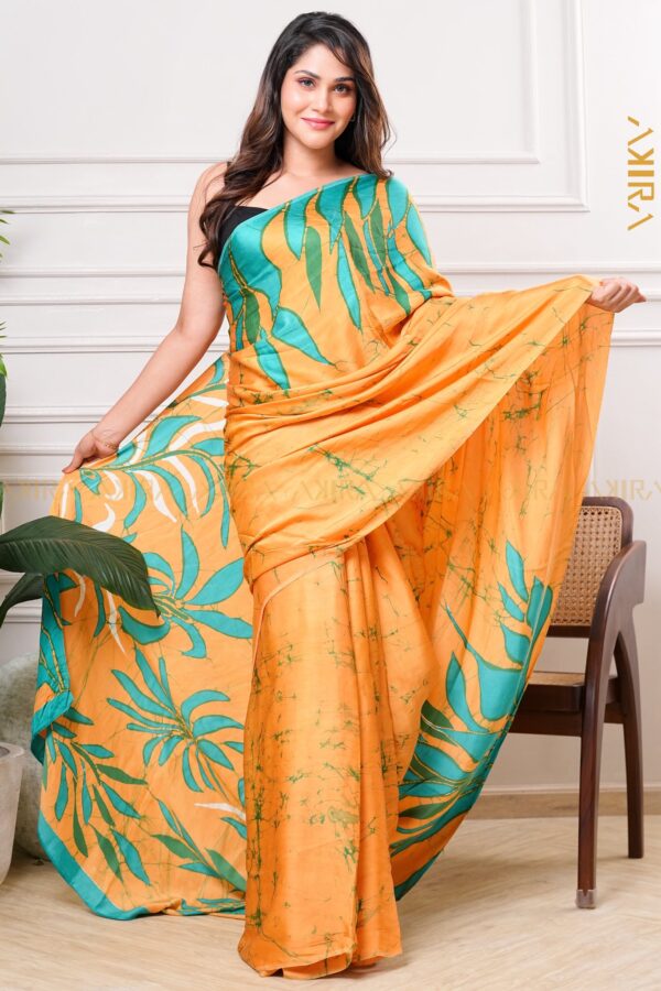Silken Symphony Batik Saree