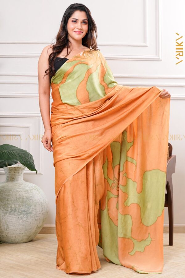 Silken Symphony Batik Saree