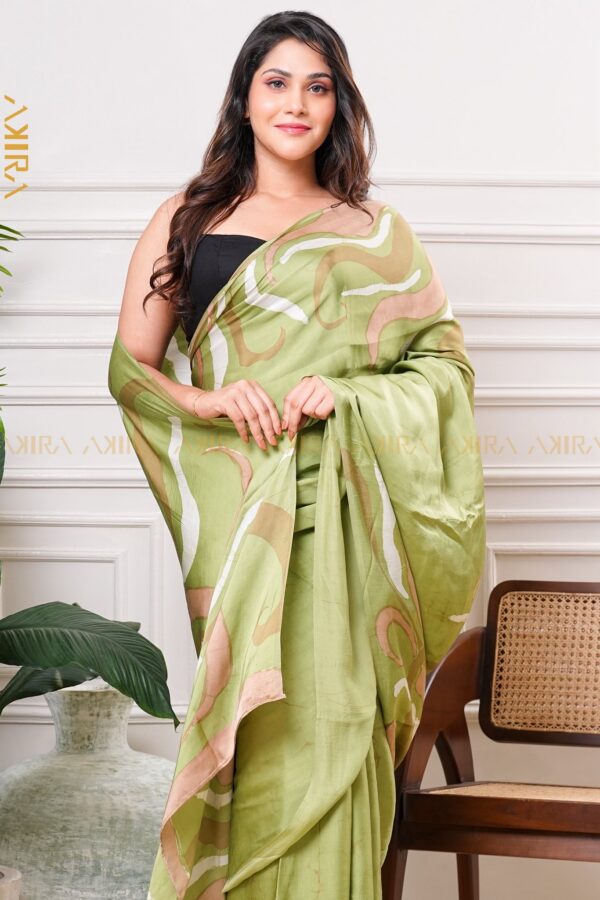 Silken Symphony Batik Saree