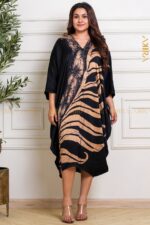 Azalindra Designer Silk Kaftan