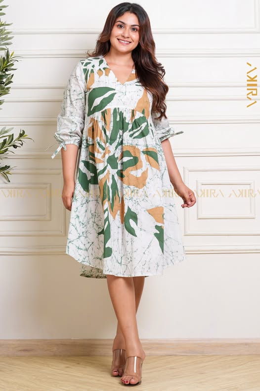 Evening Flora Batik Dress