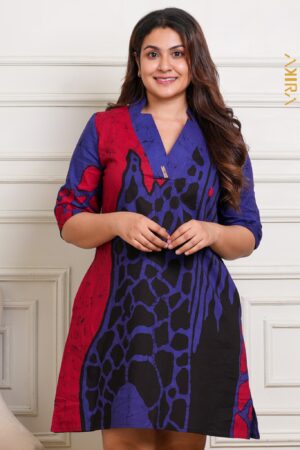 Blue Lotus Batik Designer Dress