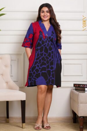Blue Lotus Batik Designer Dress