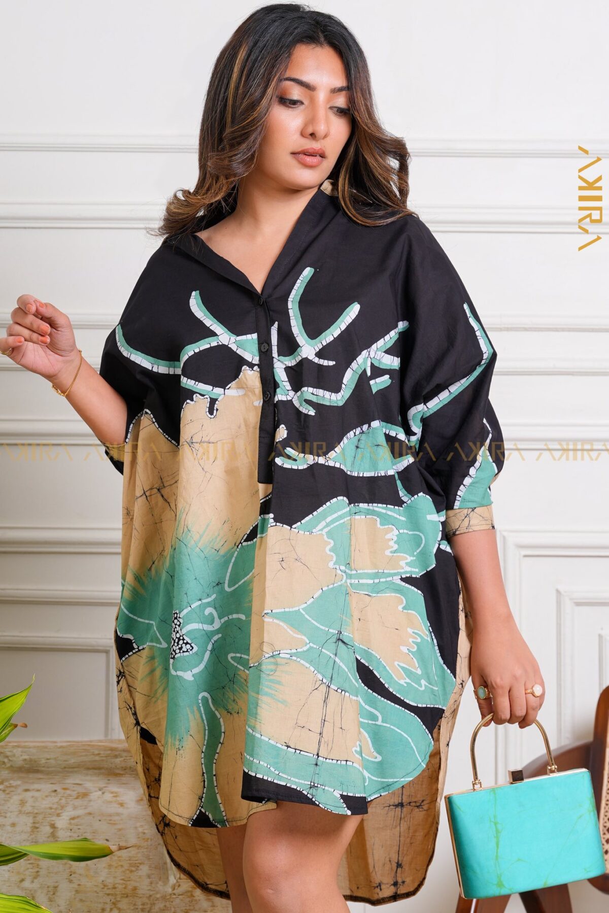 Tulip Maze Batik Designer Dress