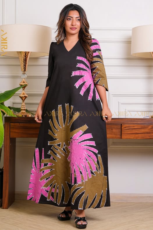 Elegant Anthuriyam Batik Dress