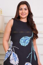 Dark in Leaves Batik Dress