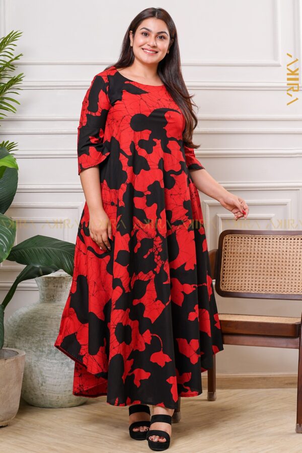 Tulip Daffodil Batik Designer Dress