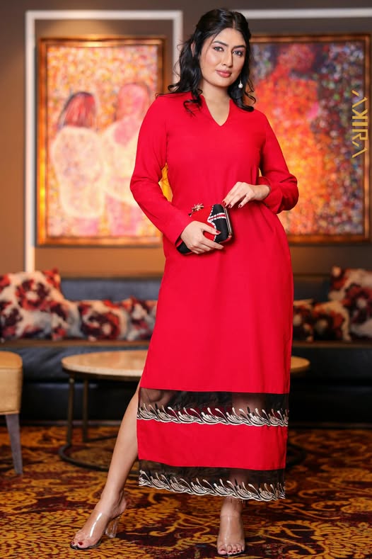 Yule Log Lantana Dress