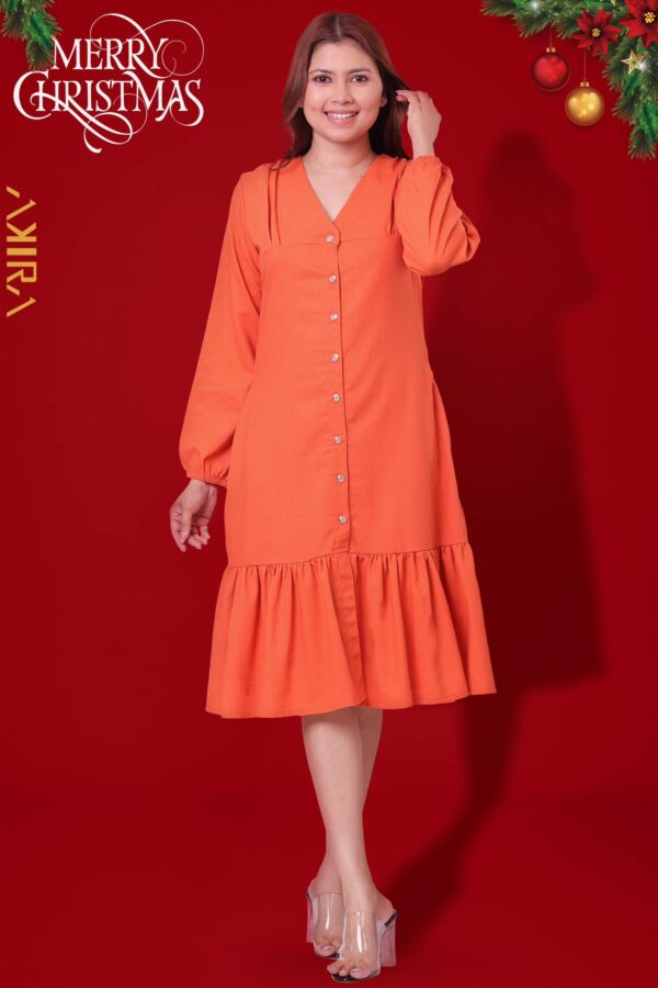 Winterberry Peony Dress