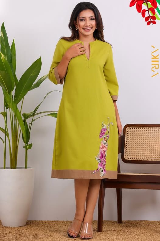 Isabella Linen Designer Dress