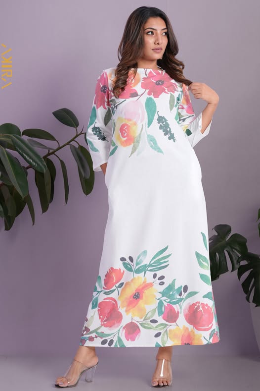 Mix Of Floral Elegant Dress
