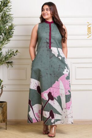 Stylish Maze Batik Designer Dress