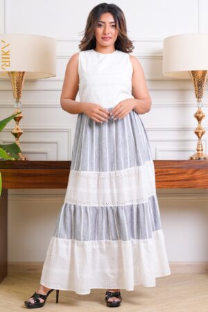 Woven Elegance Dress