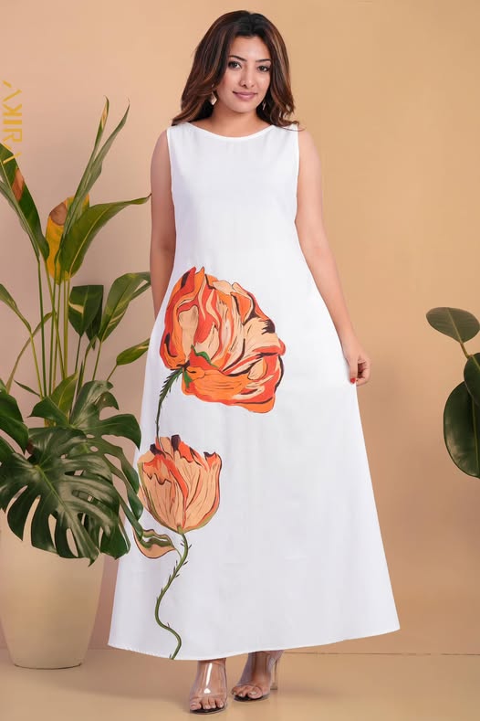 Raising Flower Detail Dress