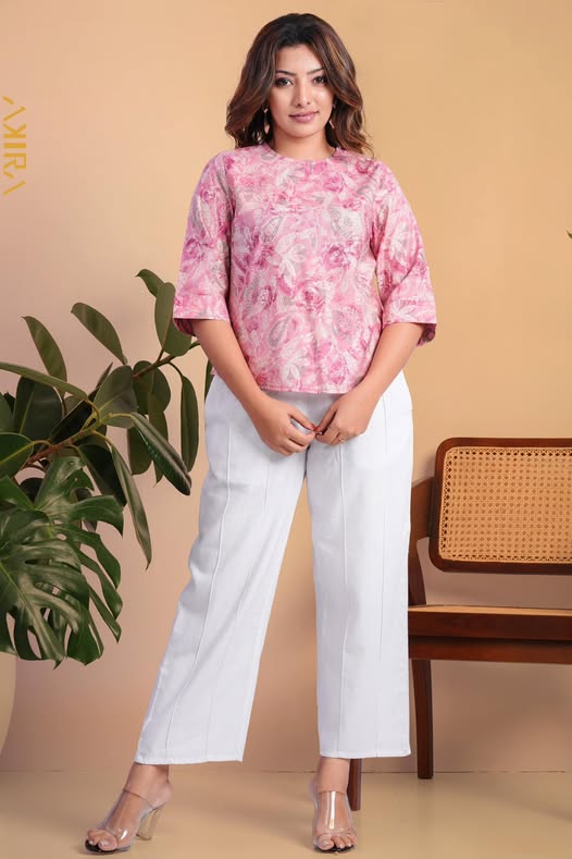 Rose Floral Printed Top
