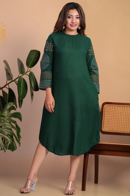 Gardenic Blossom Detail Dress