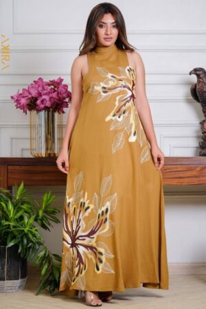 Desert flora elegant dress