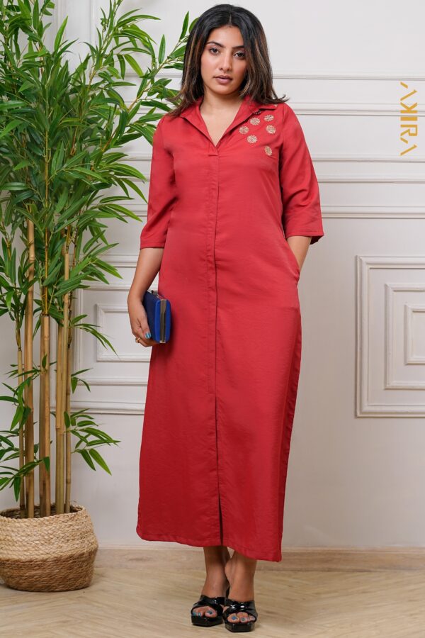 Imperial Drape Elegant Dress