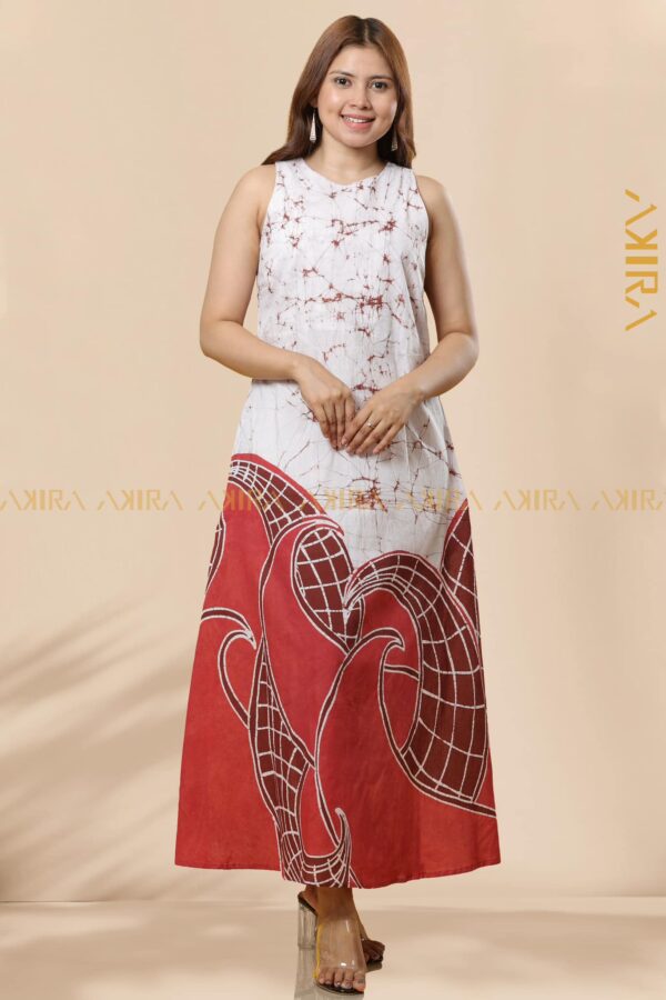Tranquil Aura Batik Dress