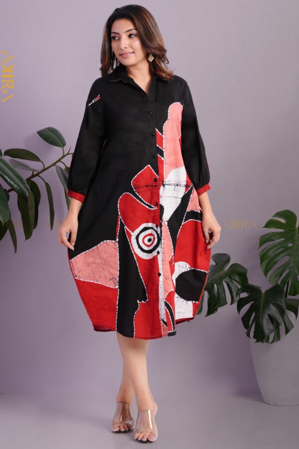 Graceful Gossamer Batik Dress