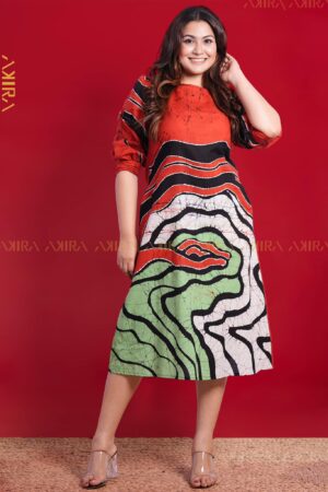 Tropical Charm Batik Dress