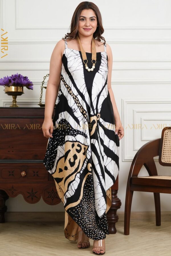 Dawnlight gold silk party dress