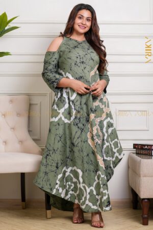 Avalora Batik Elegant Flora Dress