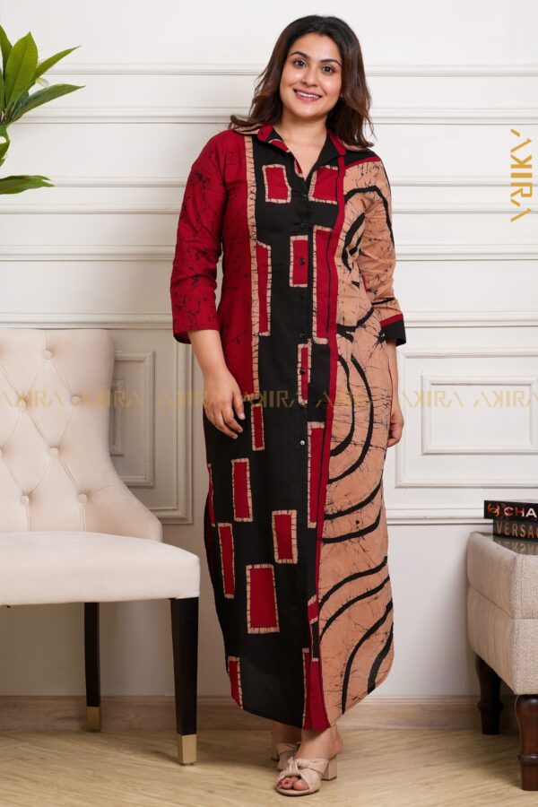Mapleflora Designer Batik Dress
